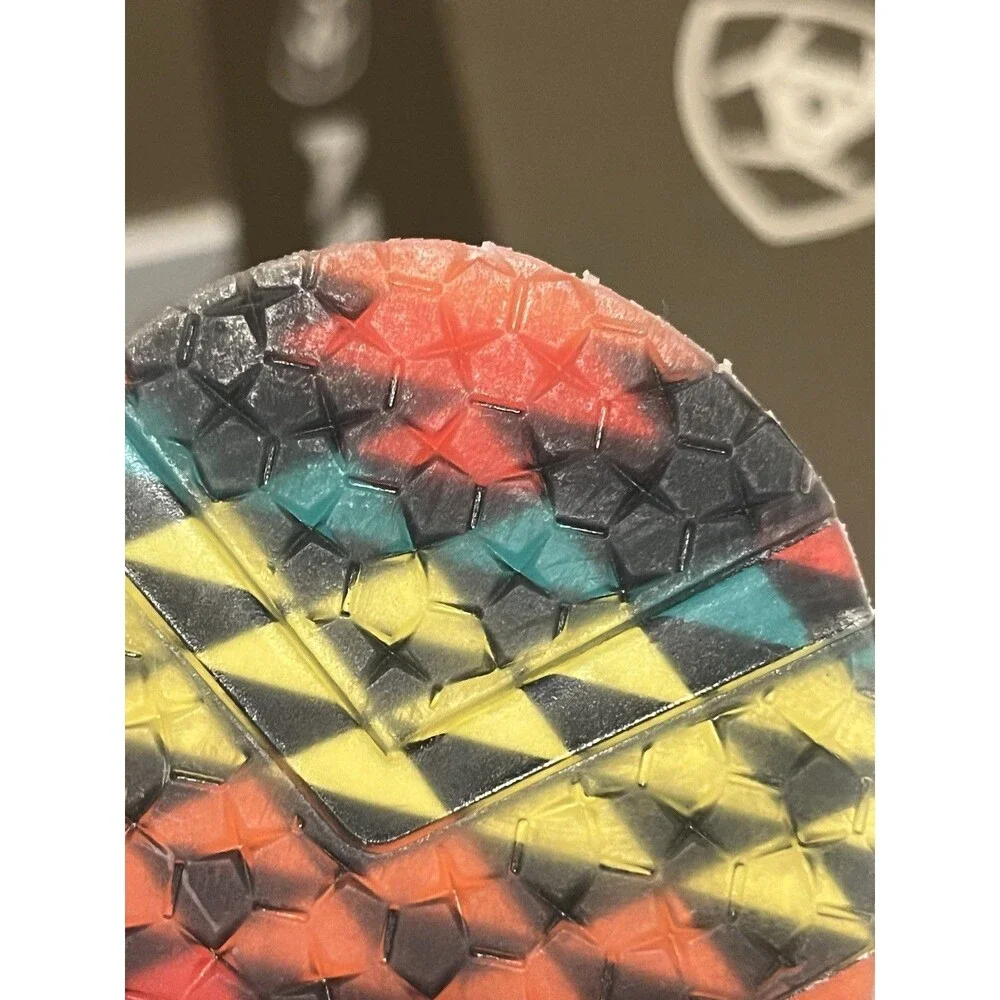 Ariat Cruiser NWOT Turquoise Embossed Slip On Loafer Shoes Sz 8  10046921 - Picture 6 of 7